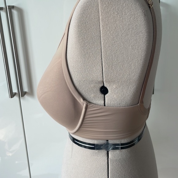 THIRDLOVE 24/7 Classic Contour Plunge Bra in Tan/Brown Size-34 G - Picture 7 of 9